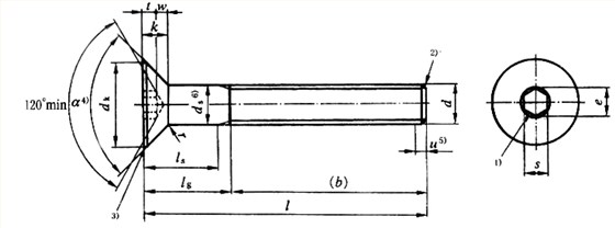 國標(biāo)號gb/70.3-2000內(nèi)六角沉頭螺絲，