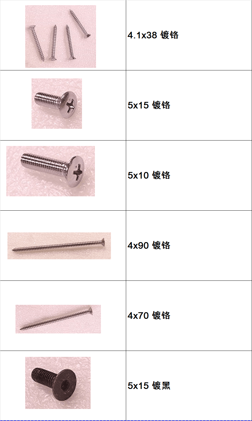 長(zhǎng)自攻螺絲